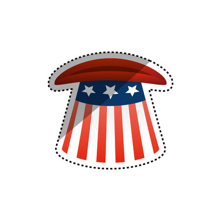 United States patriotic symbol icon vector illustration graphic designのイラスト素材