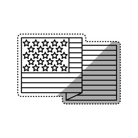 United States patriotic symbol icon vector illustration graphic designのイラスト素材