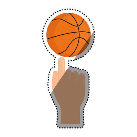 Basketball sport game icon vector illustration graphic designのイラスト素材