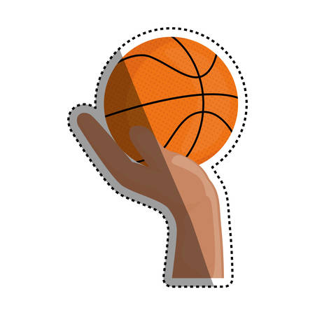Basketball sport game icon vector illustration graphic designのイラスト素材