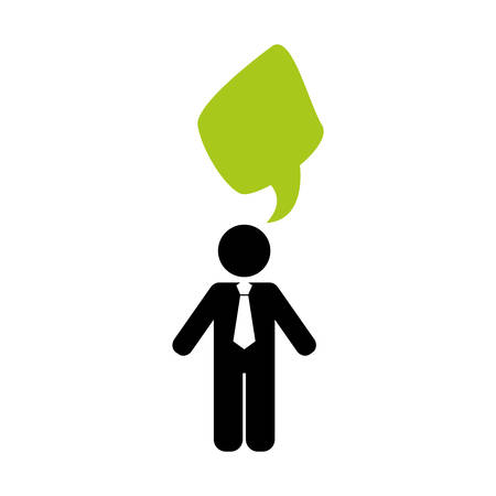Businessman executive pictogram icon vector illustration graphic designのイラスト素材