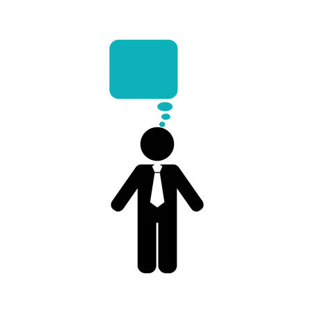 Businessman executive pictogram icon vector illustration graphic designのイラスト素材