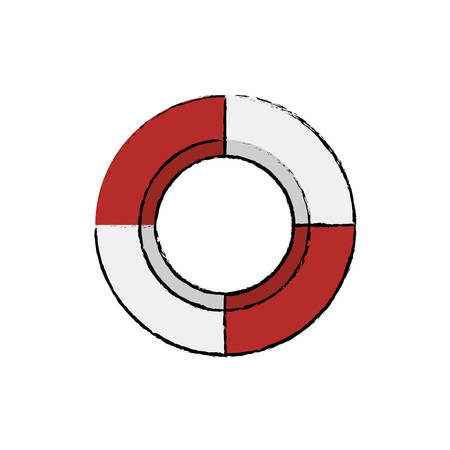Nautical life ring icon vector illustration graphic designのイラスト素材