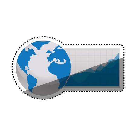 World economy growing icon vector illustration graphic designのイラスト素材