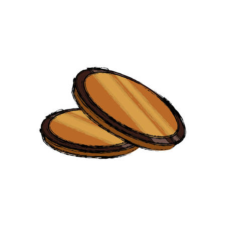 Blank coins draw icon vector illustration graphic designのイラスト素材