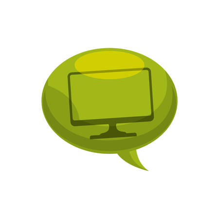 Computer screen technology icon vector illustration graphic designのイラスト素材