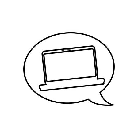 Laptop computer technology icon vector illustration graphic designのイラスト素材