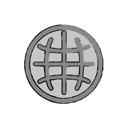 Sphere global symbol icon vector illustration graphic designのイラスト素材