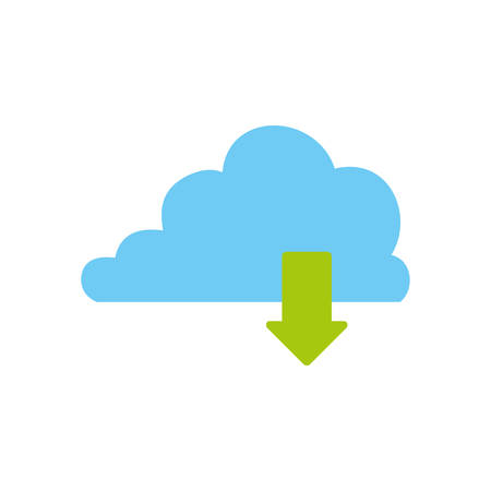 Cloud computing technology icon vector illustration graphic designのイラスト素材