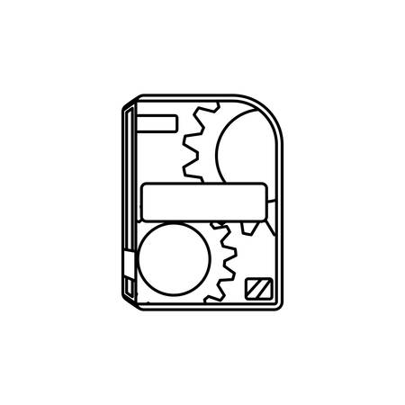 Software computer box icon vector illustration graphic designのイラスト素材