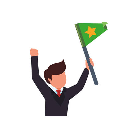 Successful executive businessman icon vector illustration graphic designのイラスト素材