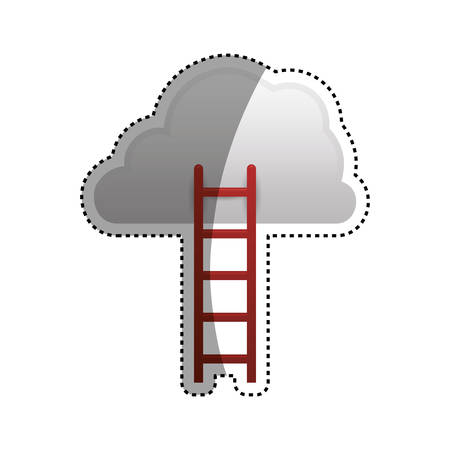 Ladder to heaven icon vector illustration graphic designのイラスト素材