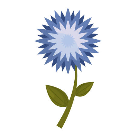 star flower stem leaves vector illustration eps 10のイラスト素材