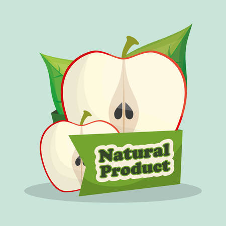 apple natural product market design vector illustration eps 10のイラスト素材