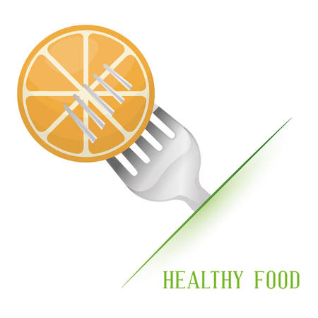 orange healthy food diet vector illustration eps 10のイラスト素材