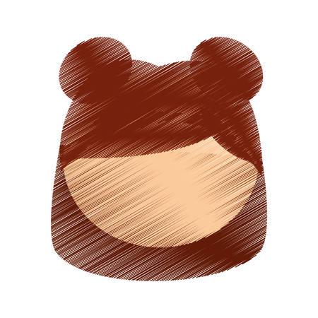 drawing head girl faceless hairstyle vector illustration eps 10のイラスト素材