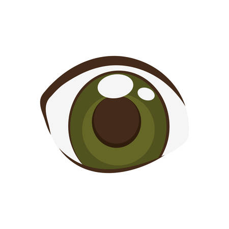 anime eyes style comic vector illustration eps 10のイラスト素材