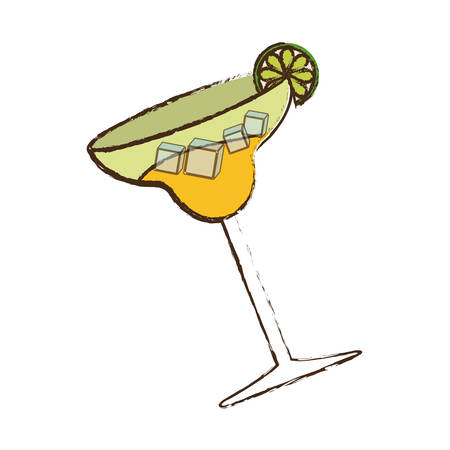 cocktail glass cup drink image vector illustration eps 10のイラスト素材