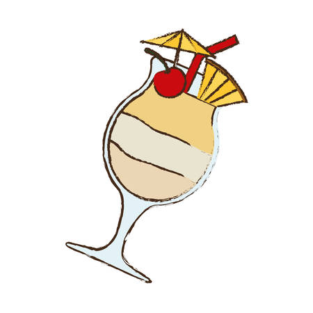 cocktail glass cup drink image vector illustration eps 10のイラスト素材