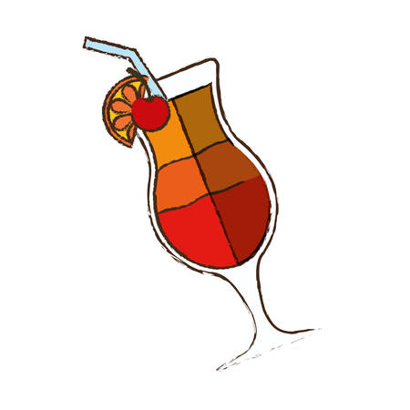 cocktail glass cup drink image vector illustration eps 10のイラスト素材