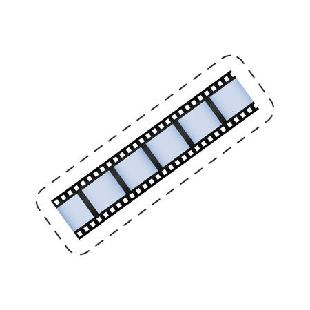 film strip roll movie image vector illustration eps 10のイラスト素材
