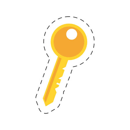 key hotel room image vector illustration eps 10のイラスト素材