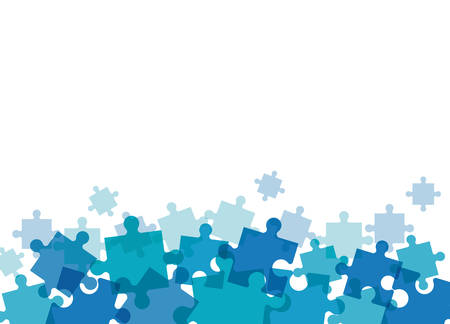 puzzle solution team work image vector illustration eps 10のイラスト素材