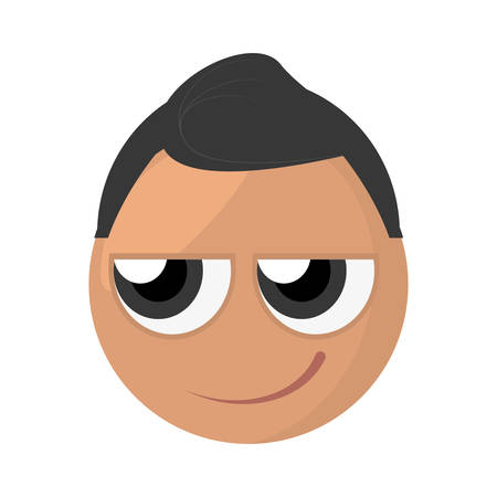 emoji sly expression image vector illustration eps 10のイラスト素材