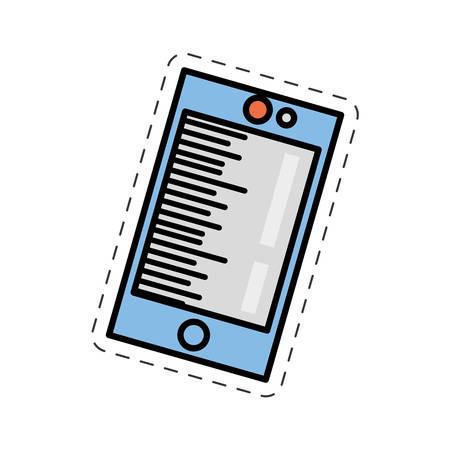 cartoon smartphone call technology image vector illustration eps 10のイラスト素材