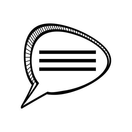 bubble speech communication outline vector illustration eps 10のイラスト素材