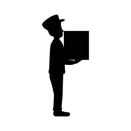 Mailman delivery service icon vector illustration graphic designのイラスト素材