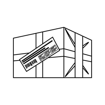 Box delivery package icon vector illustration graphic designのイラスト素材