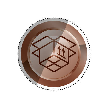 Cargo delivery package icon vector illustration graphic designのイラスト素材