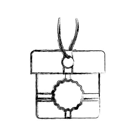 Gift box present icon vector illustration graphic designのイラスト素材