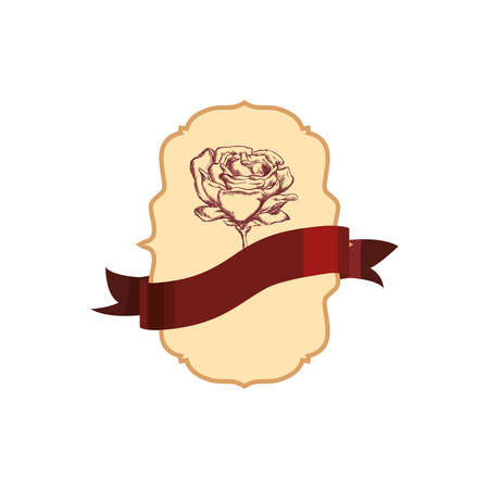 Cute and romantic banner icon vector illustration graphic designのイラスト素材