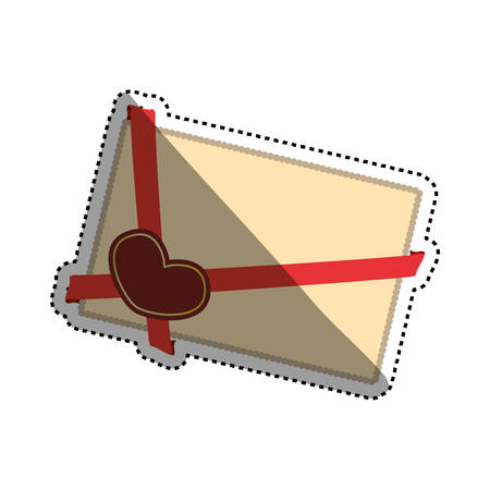 Cute and romantic banner icon vector illustration graphic designのイラスト素材