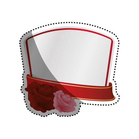 Cute and romantic banner icon vector illustration graphic designのイラスト素材