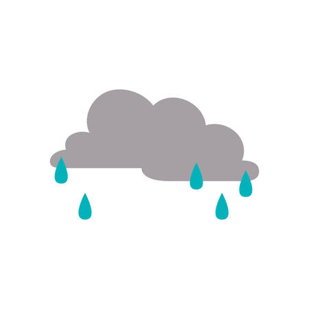 Rainy cloud weather icon vector illustration graphic designのイラスト素材