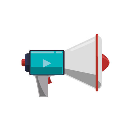 Megaphone or bullhorn symbol icon vector illustration graphic designのイラスト素材