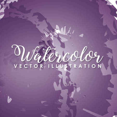 purple watercolor shape. colorful design. vector illustrationのイラスト素材