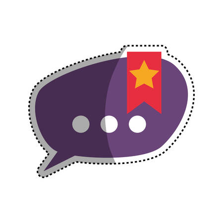Chat bubble speakbox icon vector illustration graphic designのイラスト素材