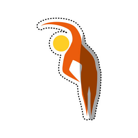 Gym and fitness lifestyle icon vector illustration graphic designのイラスト素材