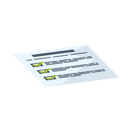 Financial report document icon vector illustration graphic designのイラスト素材