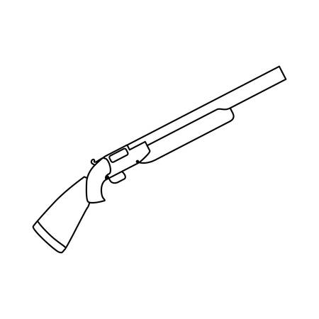 Isolated shotgun weapon vector illustration graphic designのイラスト素材