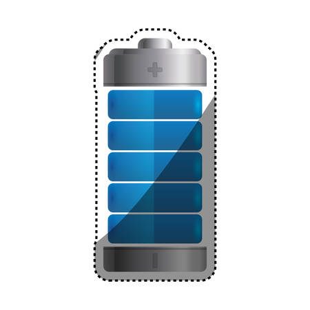 Eletric battery rechargeable vector illustration graphic designのイラスト素材