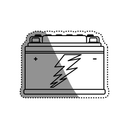 Battery car isolated vector illustration graphic designのイラスト素材