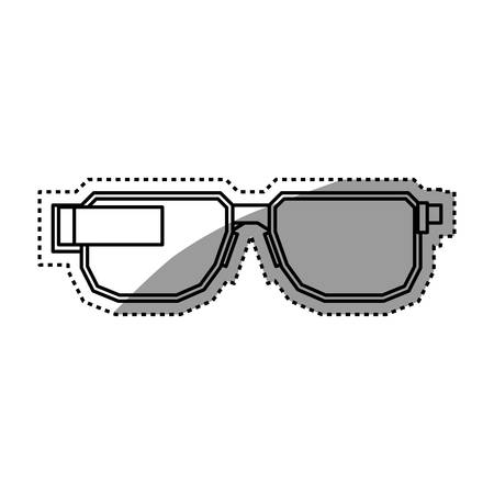 Smart glasses technology icon vector illustration graphic designのイラスト素材