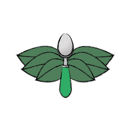 Healthy food restaurant icon vector illustration graphic designのイラスト素材