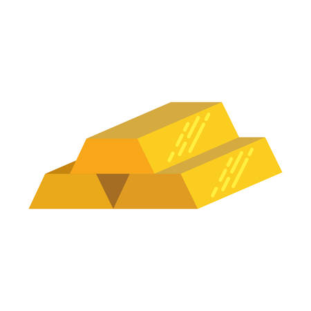 Gold bars treasure icon vector illustration graphic designのイラスト素材