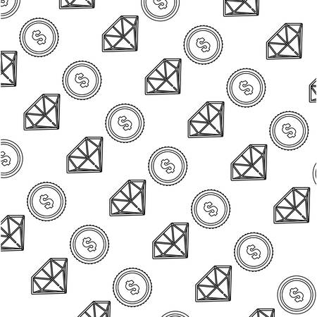 Diamond luxury jewerly icon vector illustration graphic designのイラスト素材